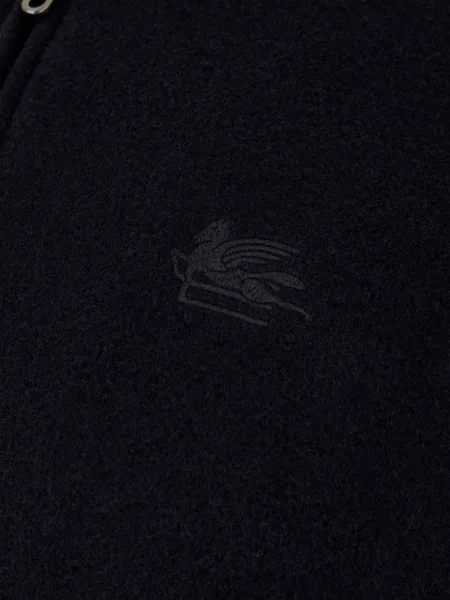 Geacă Etro cu broderie albastru