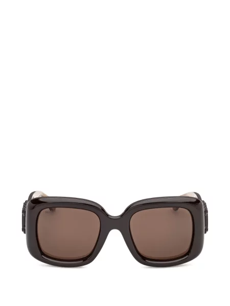 Ochelari de soare Max Mara Eyewear cu autograf maro