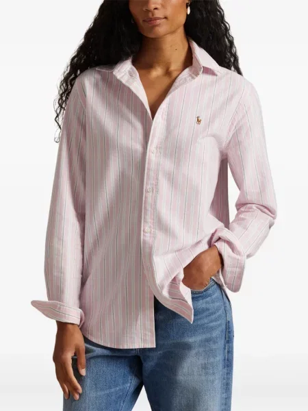 Dugo rebrasti s ovratnikom polo majica Polo Ralph Lauren plava