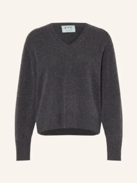 Ftc Cashmere Sweter Z Kaszmiru grau