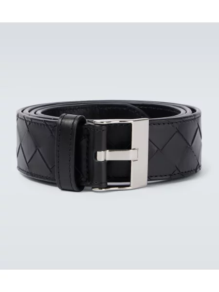 Curea Bottega Veneta din piele negru
