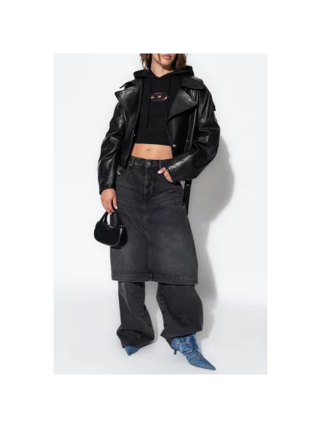 Diesel Bluzy Kobieta S Bluzy z kapturem czarny