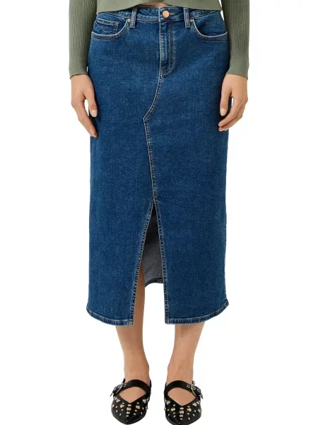 QS Sukňa denim modrá
