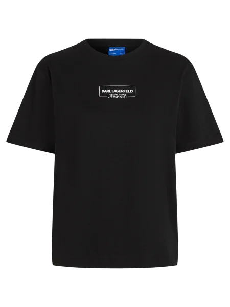 KARL LAGERFELD JEANS Tricou / alb negru