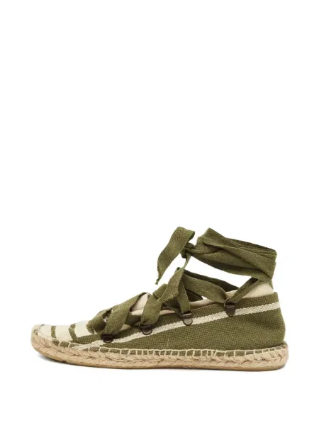Espadrile Tory Burch cu dungi verde