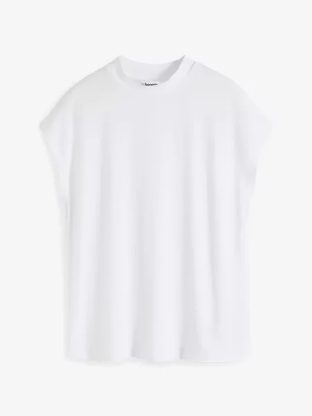 T-shirt z miękkiej biała