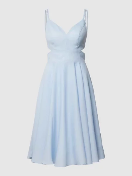 Sukienka koktajlowa z wycięciem Luxuar Fashion