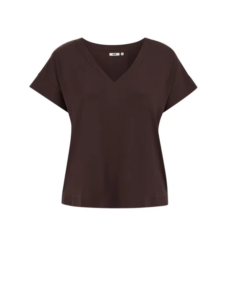 WE Fashion Tricou închis maro