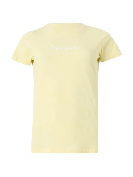 Pepe Jeans Tricou New Virginia galben alb