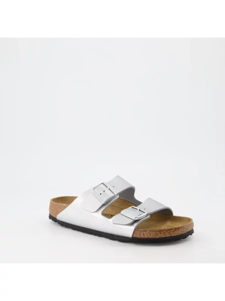 Trampki Birkenstock Arizona Birko-Flor Silver EUR 36 szare