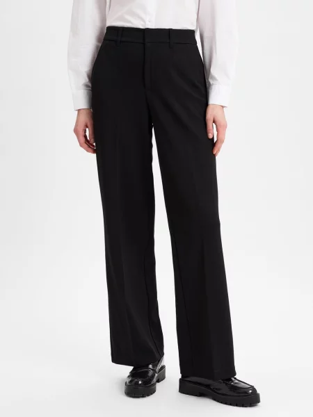S.Oliver spodnie materiałowe Kobiety jednolity 34 czarny