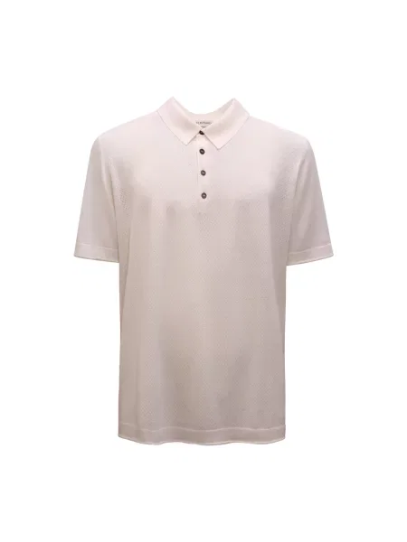 Koszulka polo Goes Botanical wełniana biała