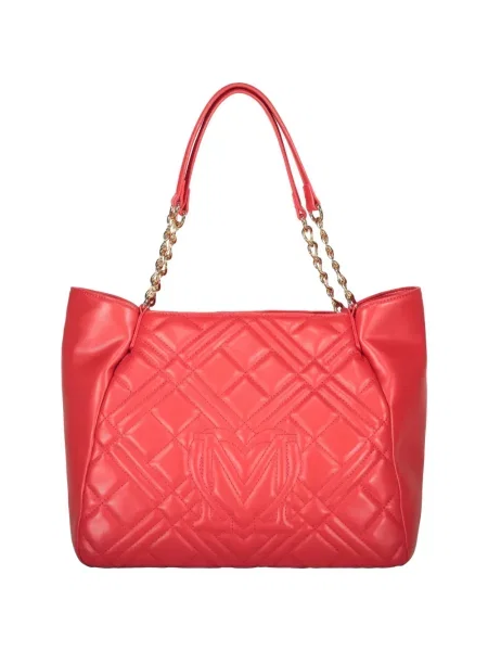Colier Love Moschino matlasat roșu