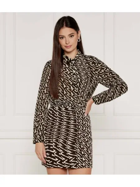 Marella De mătase rochie POLLINE negru