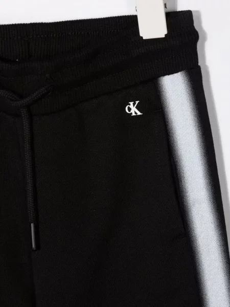 Dětské kalhoty jogger Calvin Klein černé