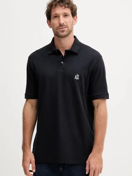 Tricou polo Armani Exchange albastru