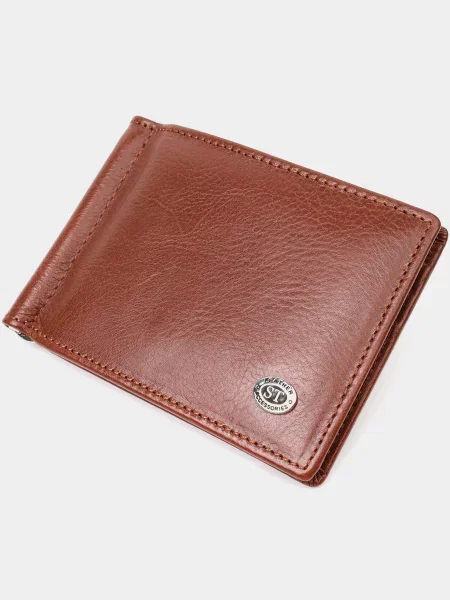 ST Leather Accessories Портмоне Шкіра коричневий