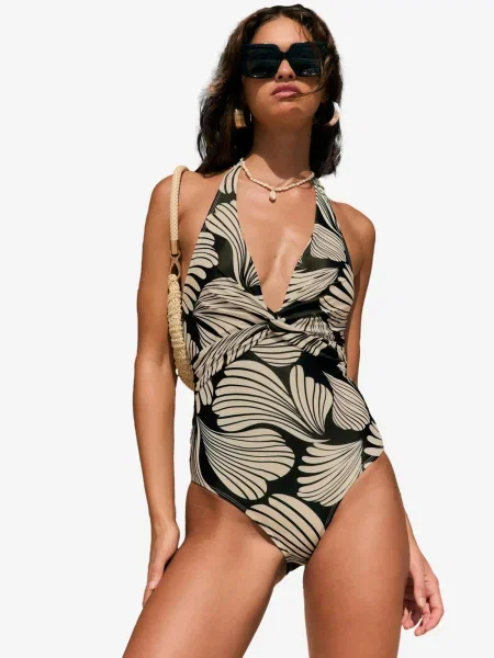 Friends Like These Costum de baie întreg bej negru