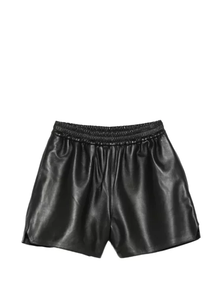 Pantaloni scurți Arma din piele negru