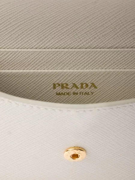 Portofel Prada din piele alb