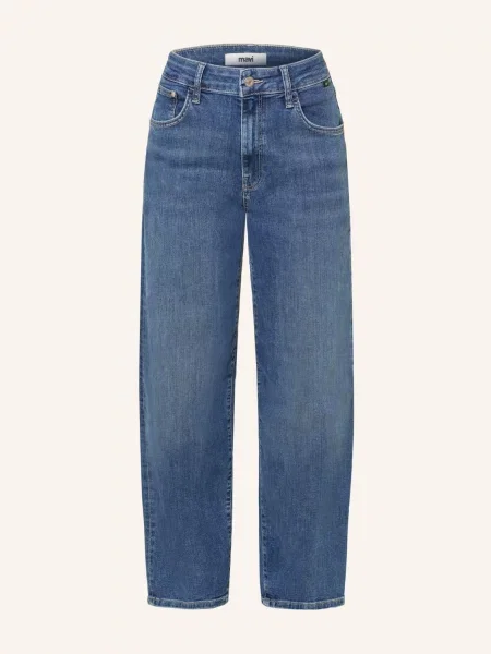 Mavi Džíny Barrel Leila dark blue str modré