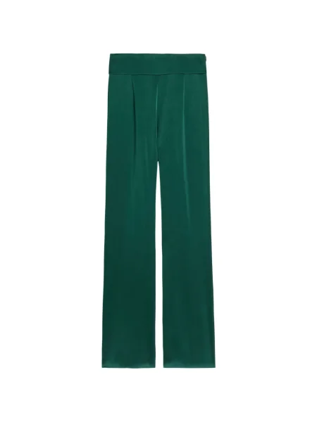 Pantaloni Galvan London plisate verde