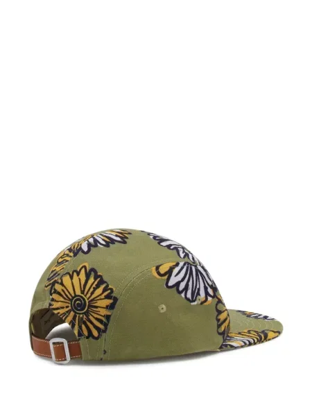 Virágos baseball sapka Maison Kitsuné zöld