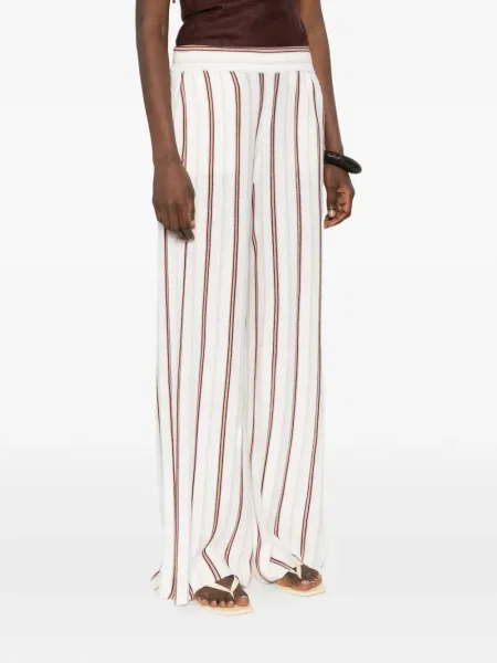 Spodnie Bompard w paski białe