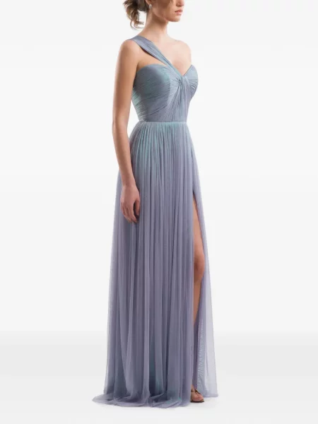 Rochie maxi Imroska cu un umăr gol violet