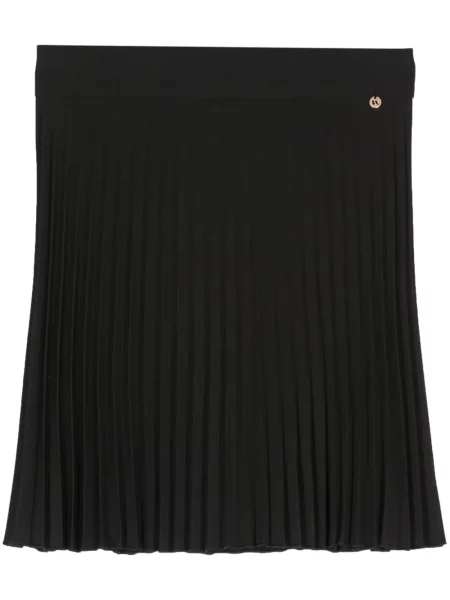 Mały spódnica plisowana Nissa czarna