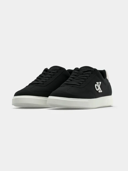 Sneakerși Calvin Klein din piele negru