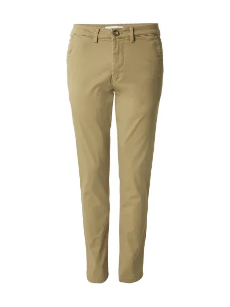 SELECTED Chino nohavice SLHNEW MILES FLEX olivová
