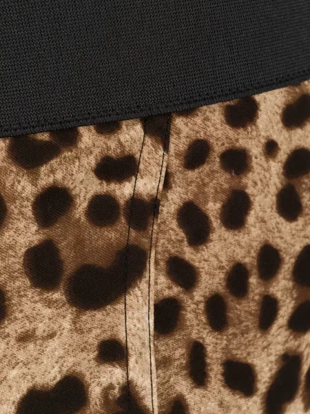 Leopardí shapewear kalhotky Dolce & Gabbana s potiskem hnědé