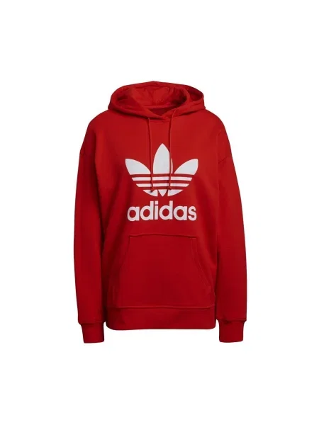 Hanorac cu glugă Adidas roșu