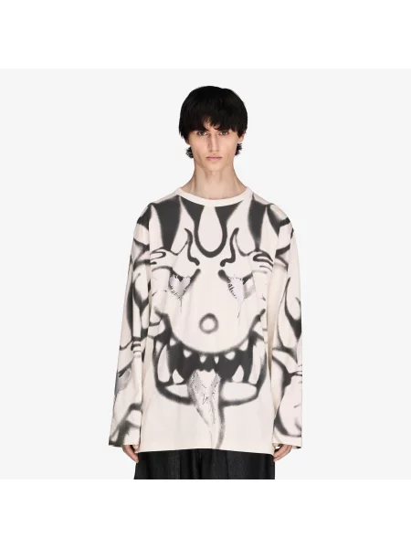 T-shirt Chito Graphic Long Sleeve Tee UNISEX Chalk White L biała