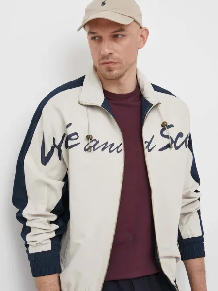 Яке Lyle & Scott тъмносиньо с преходна изолация бежово