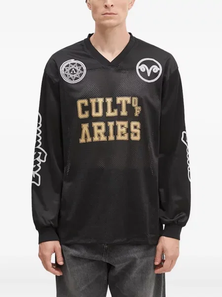 Dugo košulja Aries od jersey crna