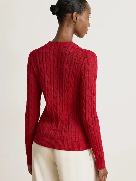 LAUREN RALPH LAUREN Pletena jopica rdeča