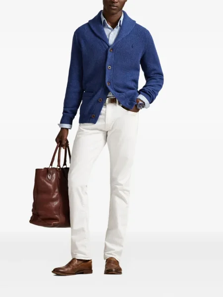 Șapcă Polo Ralph Lauren cu broderie din țesătură twill în carouri albastru