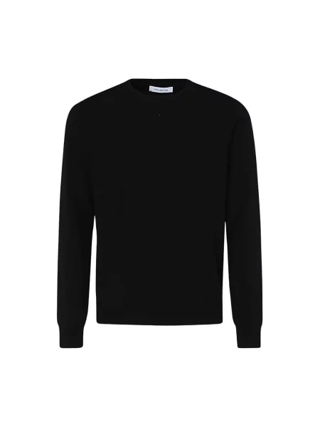 Sweter Malo z okrągłym dekoltem czarny