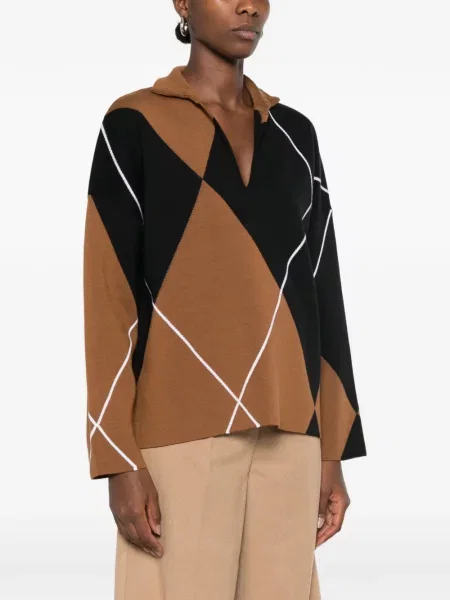 Pulover Max Mara cu model argyle negru