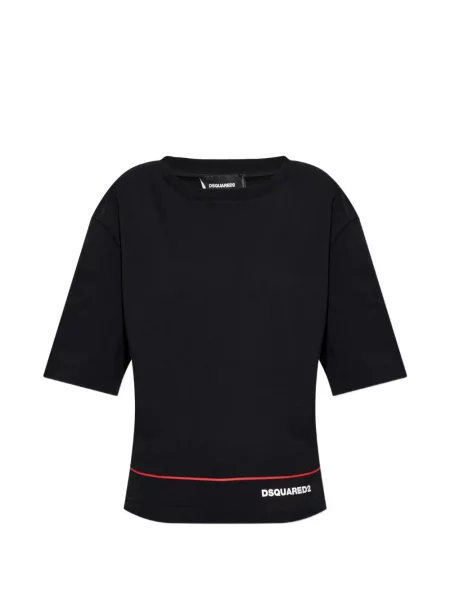 Scurt tricou Dsquared2 cu imagine negru