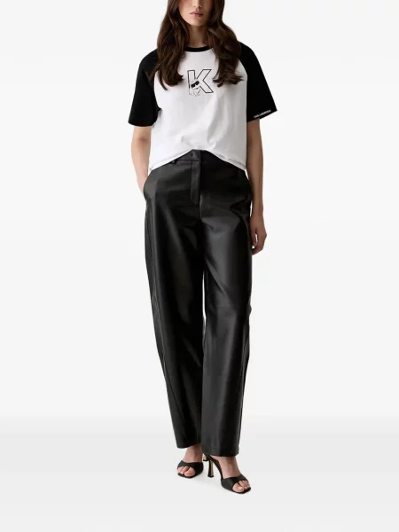 Tricou Karl Lagerfeld cu imagine alb