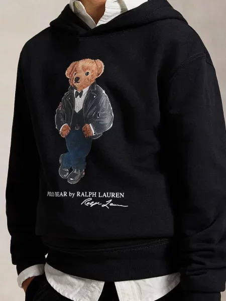 Суичър с качулка Polo Ralph Lauren черно