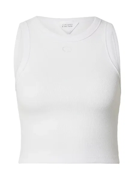 ORIMEI by Victoria Swarovski Top alb