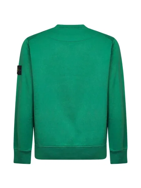 Hanorac Stone Island cu strasuri lung verde