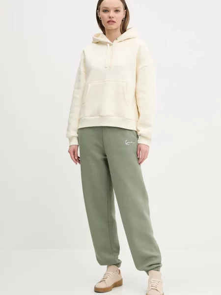 Karl Kani bluza z kapturem gładka beżowy