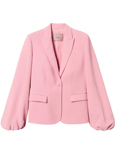 Sacou Twinset din crep roz