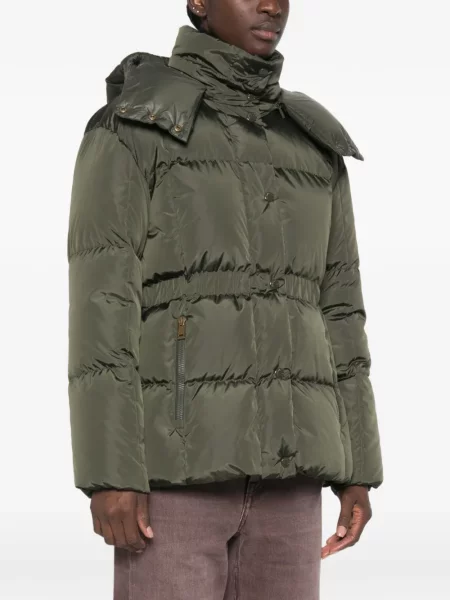 Geacă Moncler cu glugă verde
