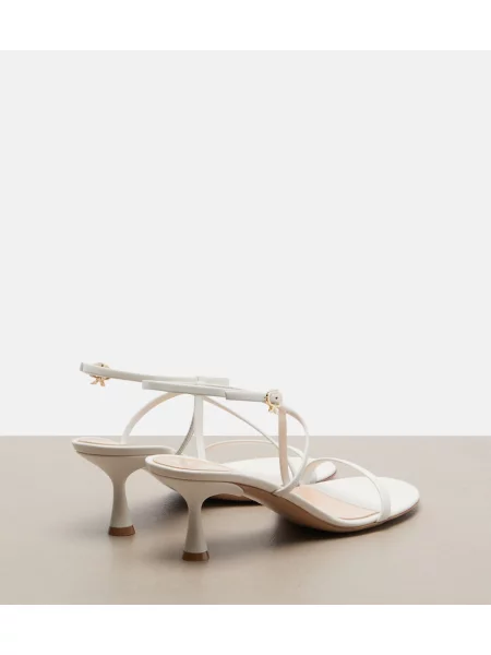Sandale Gianvito Rossi din piele alb